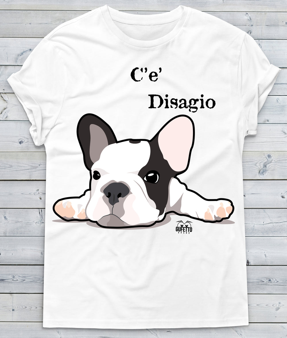 T-shirt Uomo C'è Disagio ( Z365 ) - Gufetto Brand 