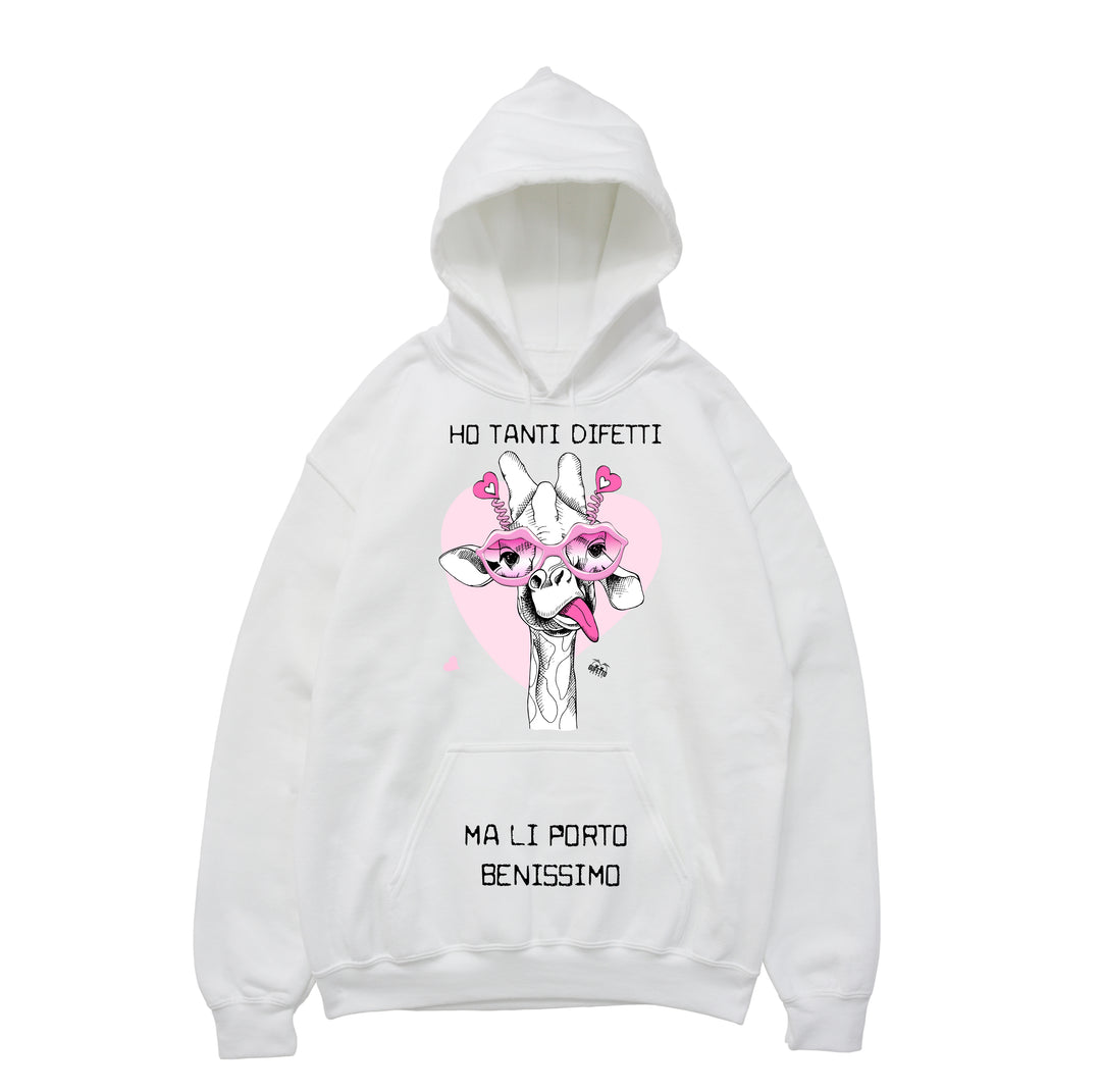 Felpa donna Ho tanti difetti Crazy - Gufetto Brand 