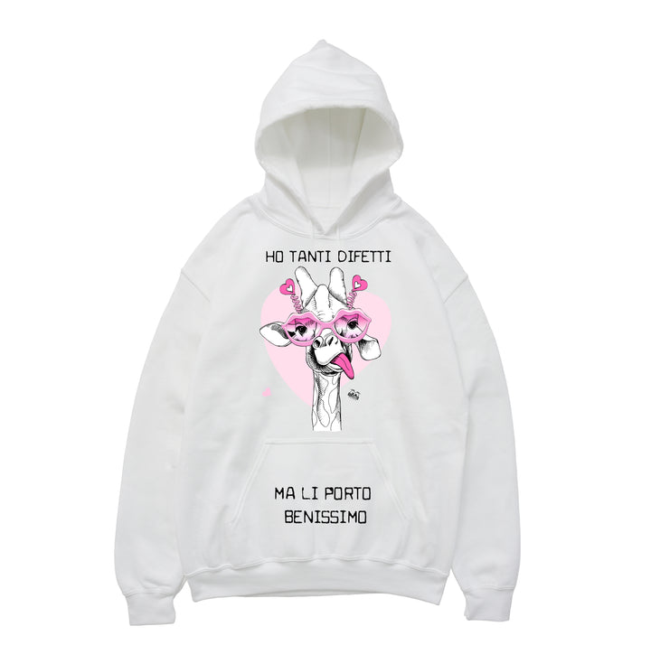 Felpa donna Ho tanti difetti Crazy - Gufetto Brand 