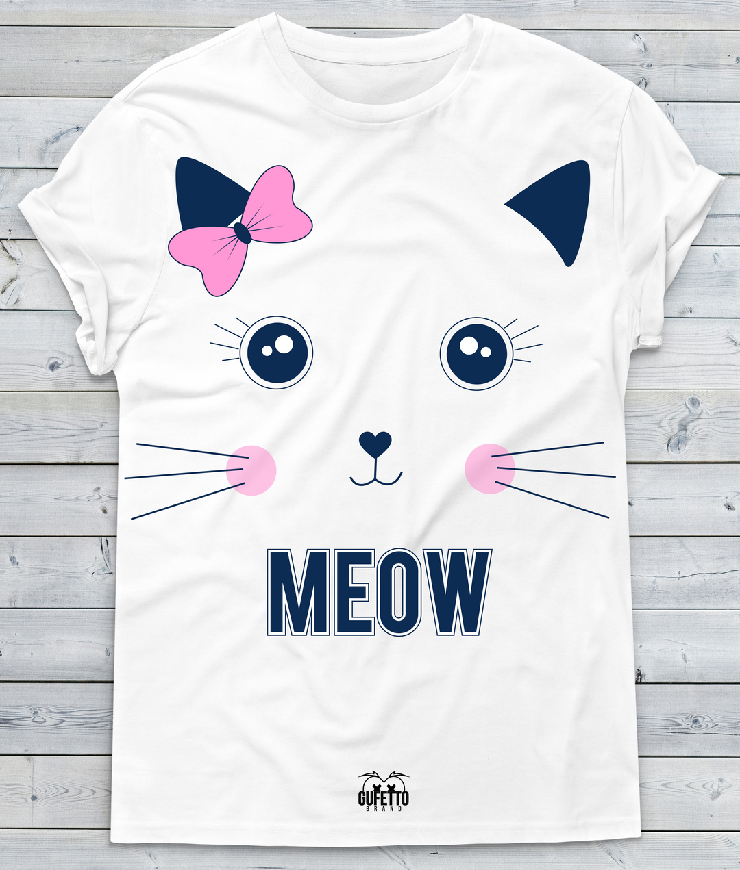 T-shirt Donna MEOW - Gufetto Brand 