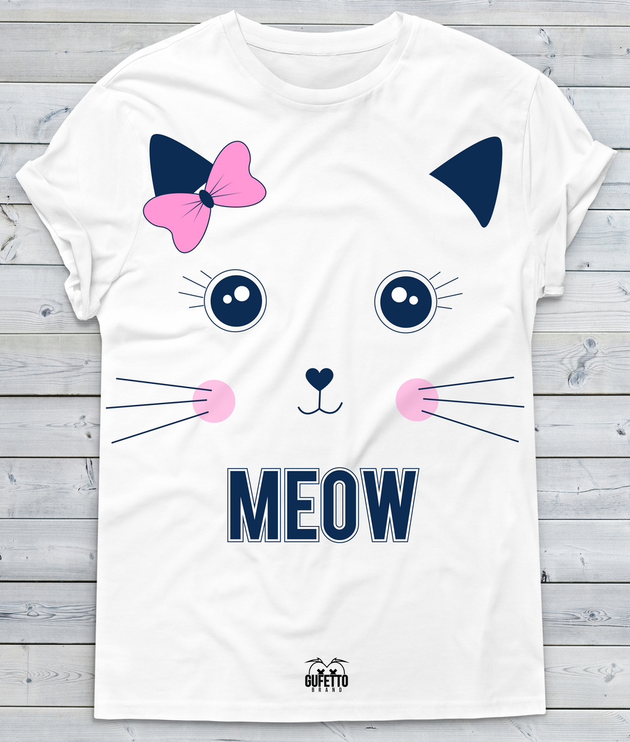 T-shirt Donna MEOW - Gufetto Brand 