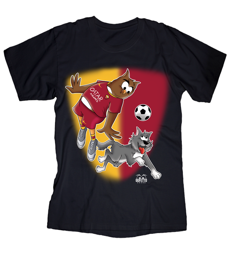T-shirt Uomo Soccer Gufetto GialloRosso - Gufetto Brand 