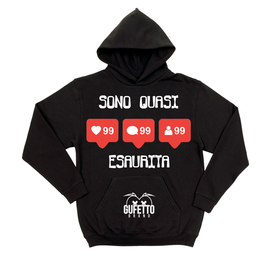 Felpa donna Esaurita - Gufetto Brand 
