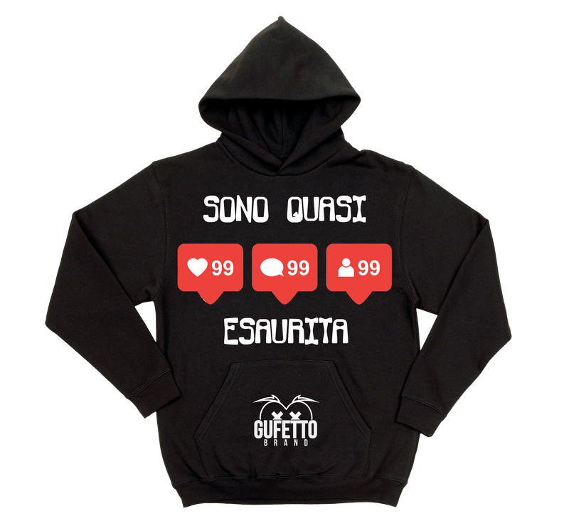 Felpa donna Esaurita - Gufetto Brand 