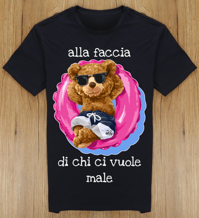 T-shirt Donna Alla Faccia ( T7842 ) - Gufetto Brand 