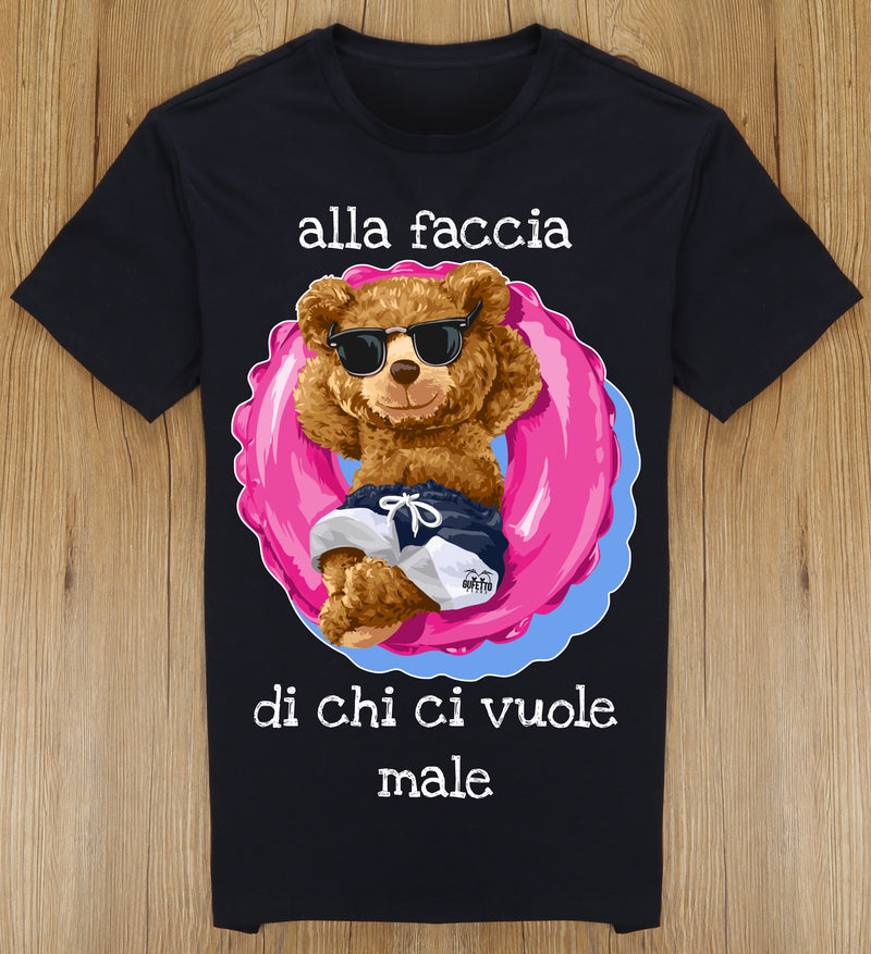 T-shirt Donna Alla Faccia ( T7842 ) - Gufetto Brand 