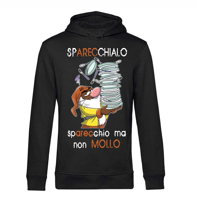 Felpa uomo I 7 Nani del dopo Pranzo SPARECCHIALO ( S58512 ) - Gufetto Brand 