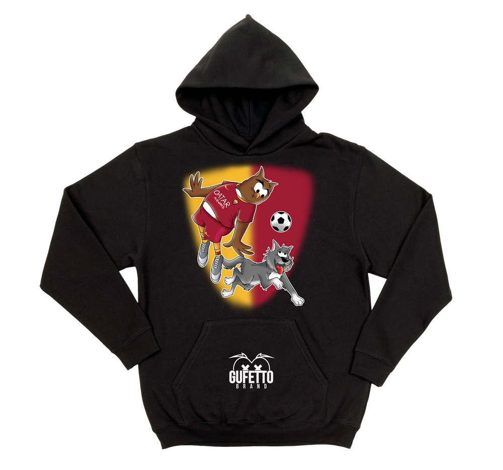 Felpa donna Soccer Gufetto GialloRosso - Gufetto Brand 