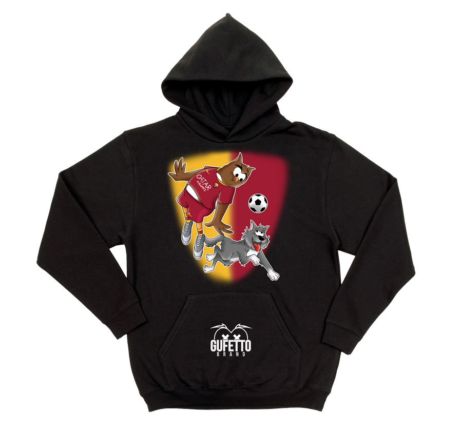 Felpa uomo Soccer Gufetto GialloRosso - Gufetto Brand 