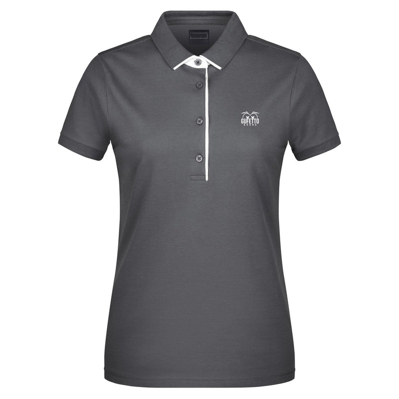 Polo Donna Grey Gufetto Brand ( logo ricamato ) - Gufetto Brand 