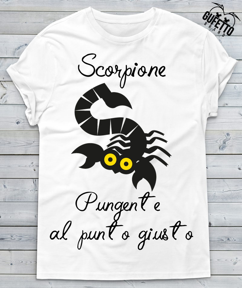 T-shirt Donna Zodiac Scorpione  Outlet - Gufetto Brand 