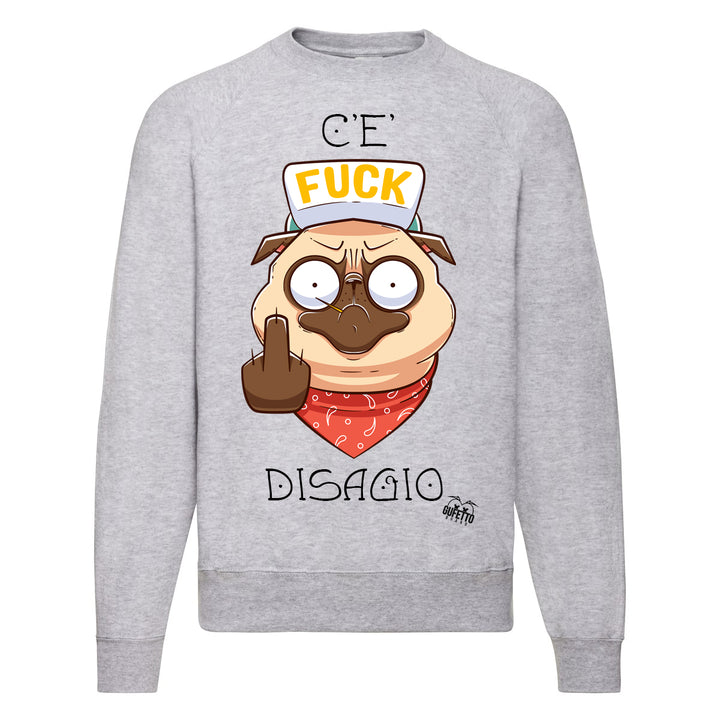 Felpa Classic  Uomo Donna Disagio ( V378 ) - Gufetto Brand 