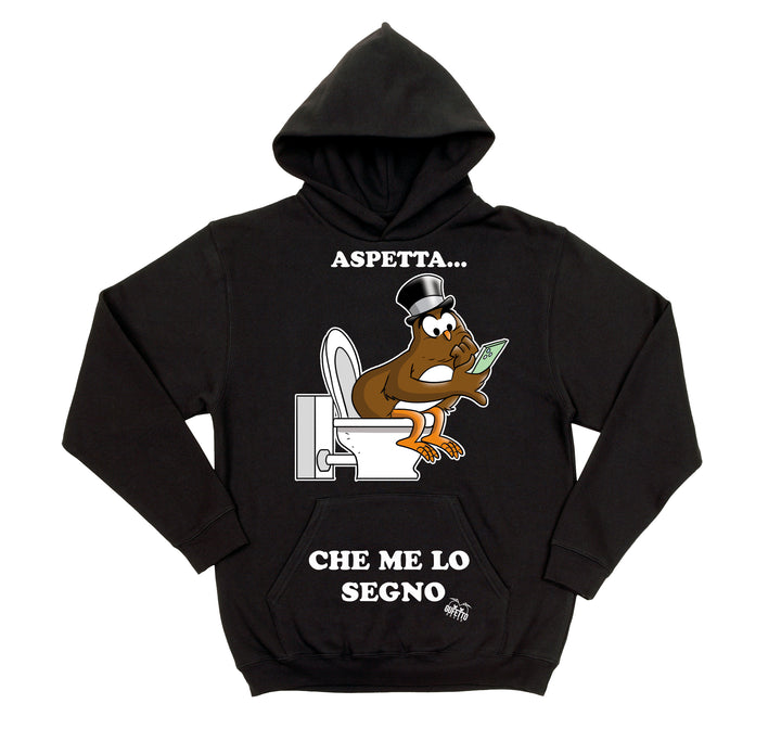 Felpa donna Aspetta ( K228 ) - Gufetto Brand 