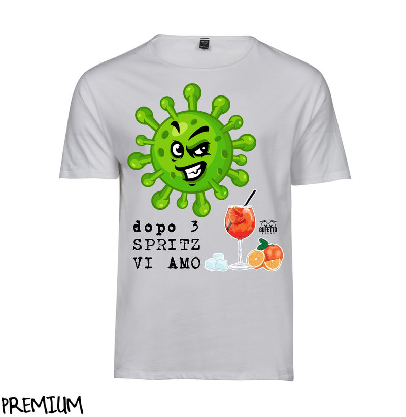 T-shirt Uomo CORONAVIRUS ( C40712 ) - Gufetto Brand 