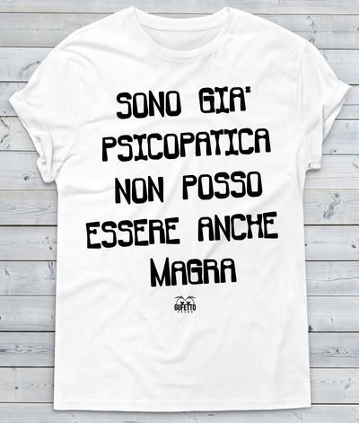 T-shirt Donna Psicopatica - Gufetto Brand 