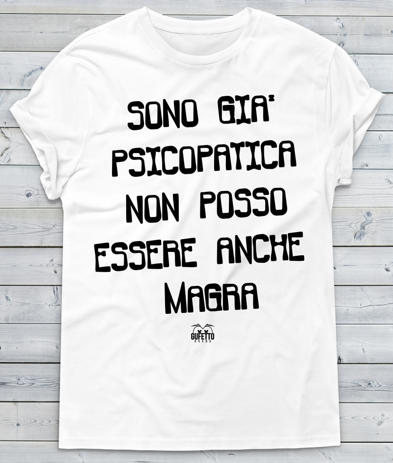 T-shirt Donna Psicopatica - Gufetto Brand 