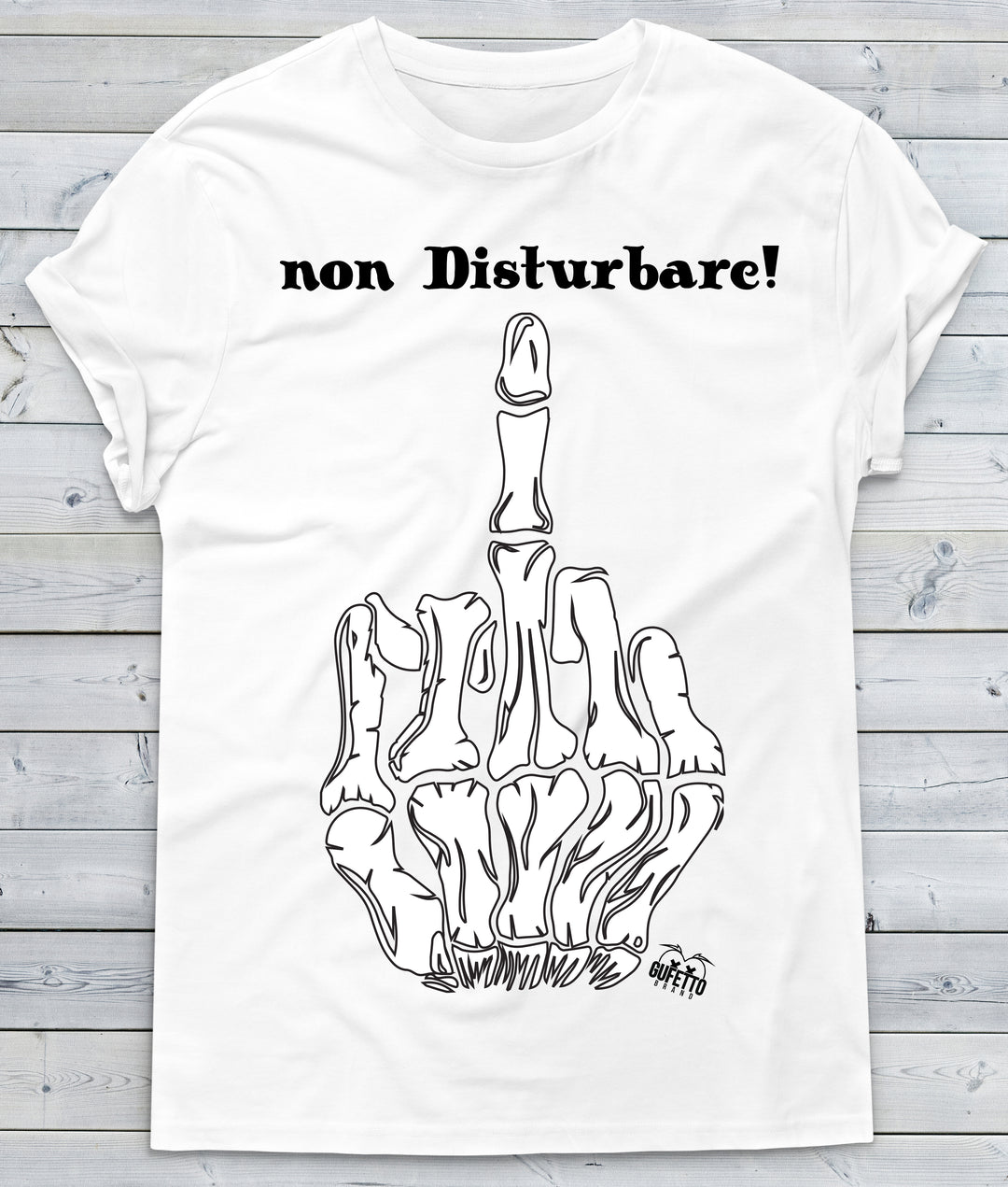 T-shirt Uomo Non Disturbare ( Q957 ) - Gufetto Brand 