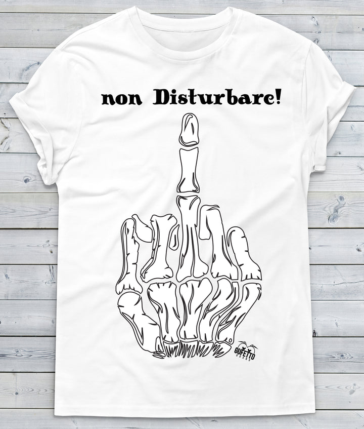 T-shirt Uomo Non Disturbare ( Q957 ) - Gufetto Brand 