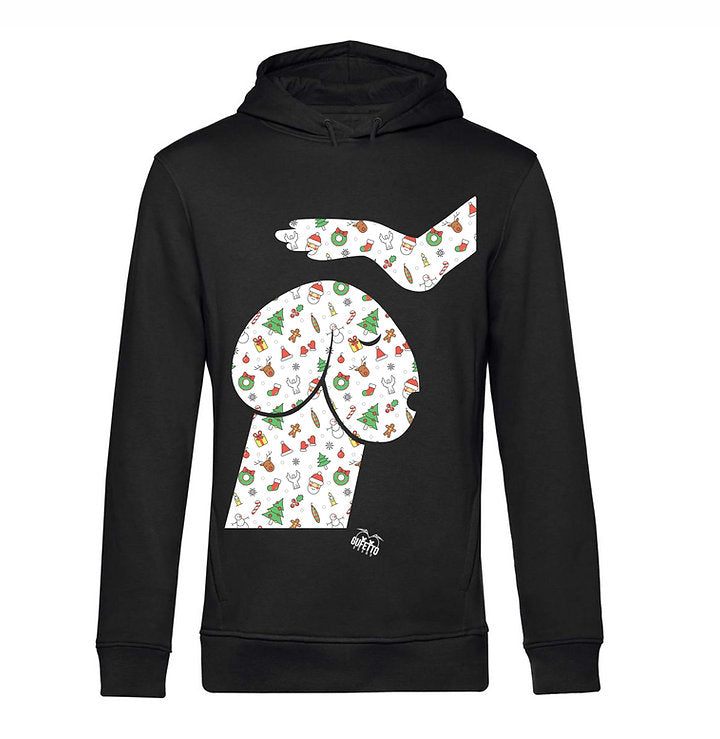 Felpa uomo IL MIO CAXXO DI NATALE ( N49563 ) - Gufetto Brand 