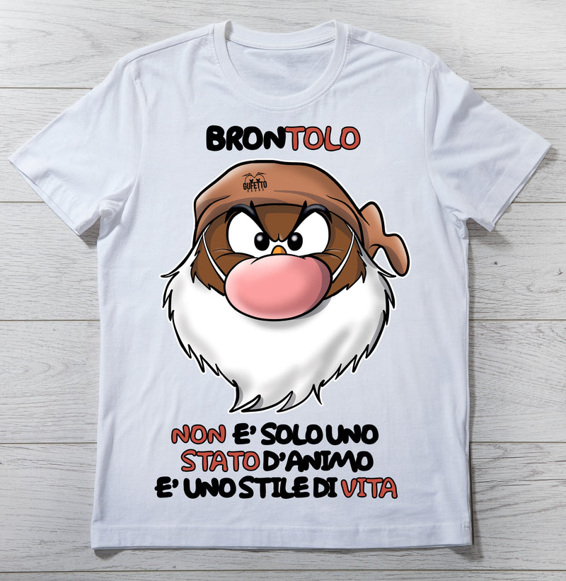 T-shirt Uomo Brontolo 3.0 ( F9718 ) - Gufetto Brand 