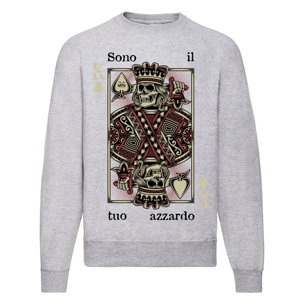 Felpa Classic  Uomo Donna Azzardo ( L163 ) - Gufetto Brand 