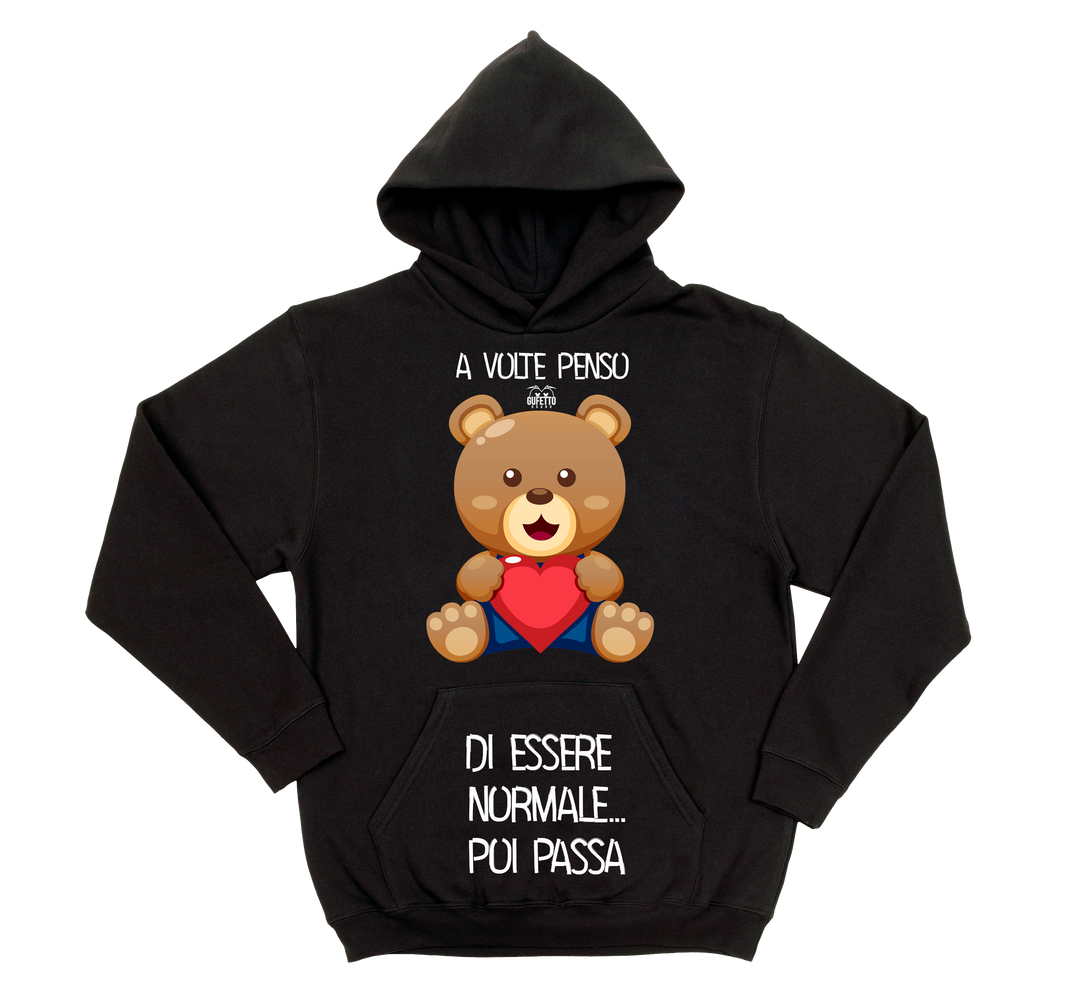 Felpa uomo Baby Bear Cuore - Gufetto Brand 