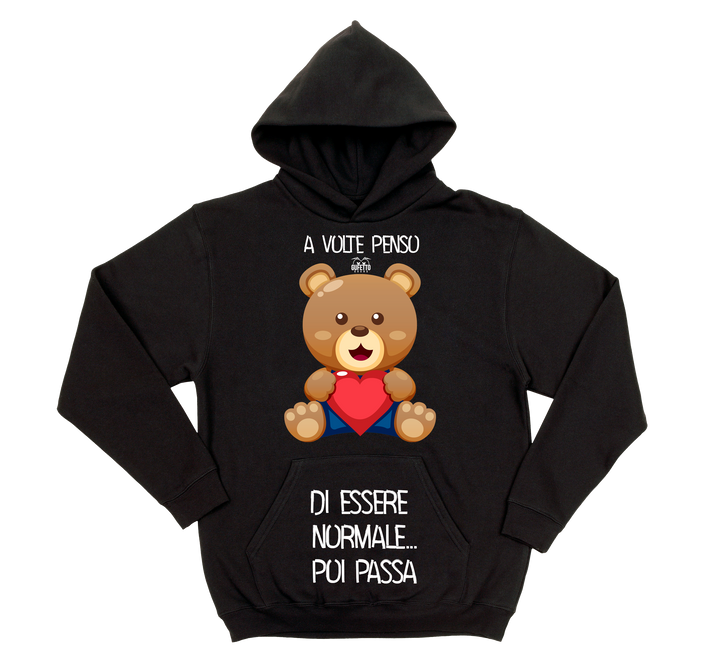 Felpa uomo Baby Bear Cuore - Gufetto Brand 