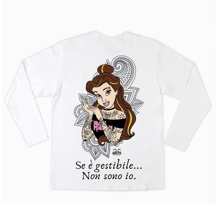 T-shirt Donna Principessa Gestibile ( G6809539 ) - Gufetto Brand 