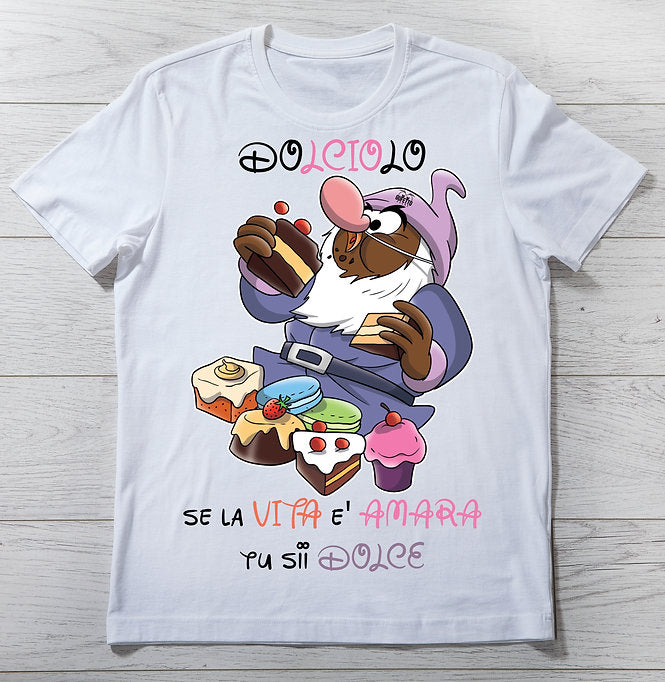 T-shirt Bambino/a I 7 Nani del dopo Pranzo DOLCIOLO ( D74267 ) - Gufetto Brand 