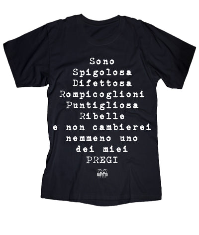 T-shirt Donna  Spigolosa  ( O504 ) - Gufetto Brand 