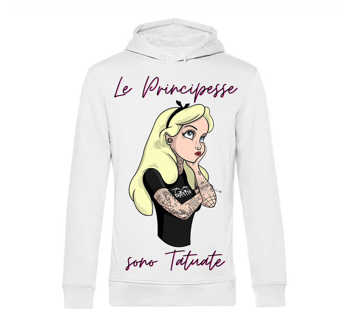 Felpa donna PRINCIPESSE TATTOO ( P4598764 ) - Gufetto Brand 