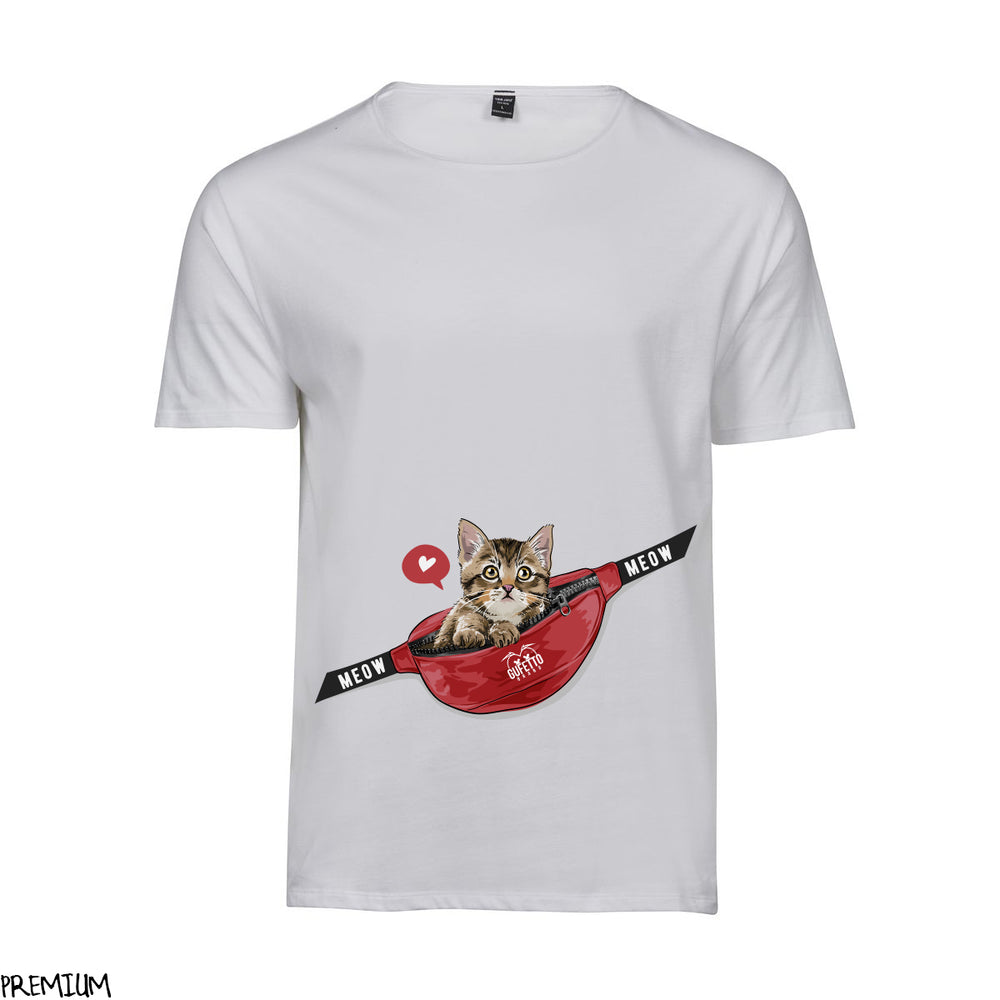 T-shirt Uomo Cat Meow ( L741 ) - Gufetto Brand 
