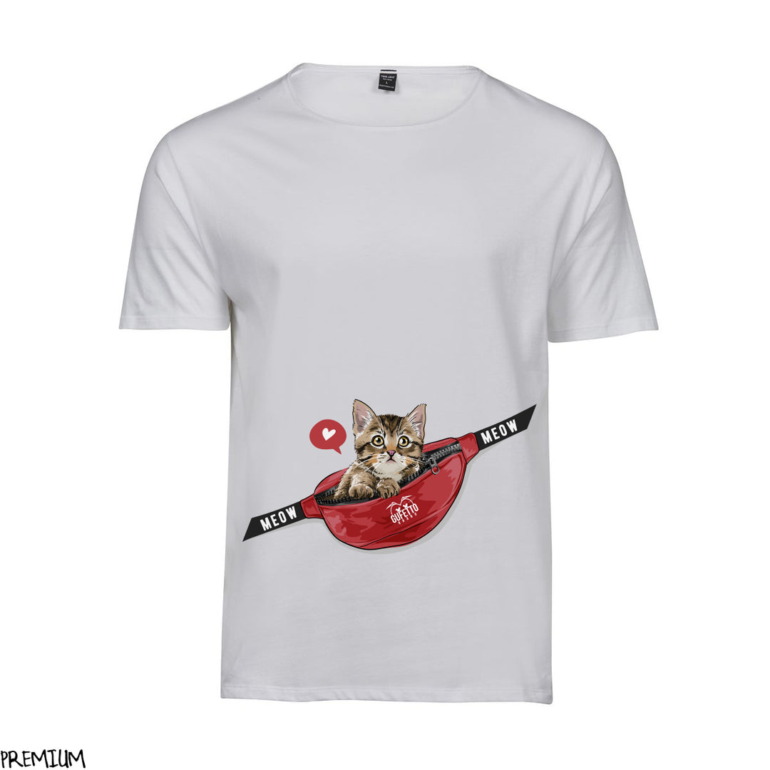 T-shirt Uomo Cat Meow ( L741 ) - Gufetto Brand 