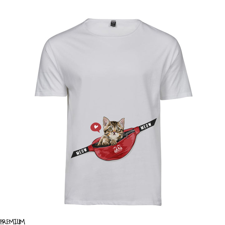 T-shirt Uomo Cat Meow ( L741 ) - Gufetto Brand 