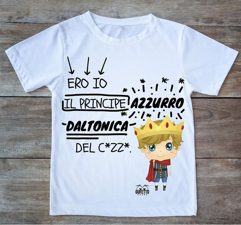 T-shirt Uomo PRINCIPE AZZURRO ( P7312098 ) - Gufetto Brand 