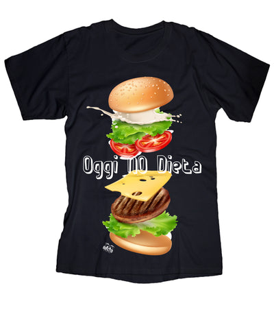 T-shirt Donna Oggi no Dieta - Gufetto Brand 