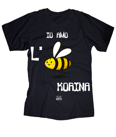 T-shirt Donna Io amo L'ape - Gufetto Brand 