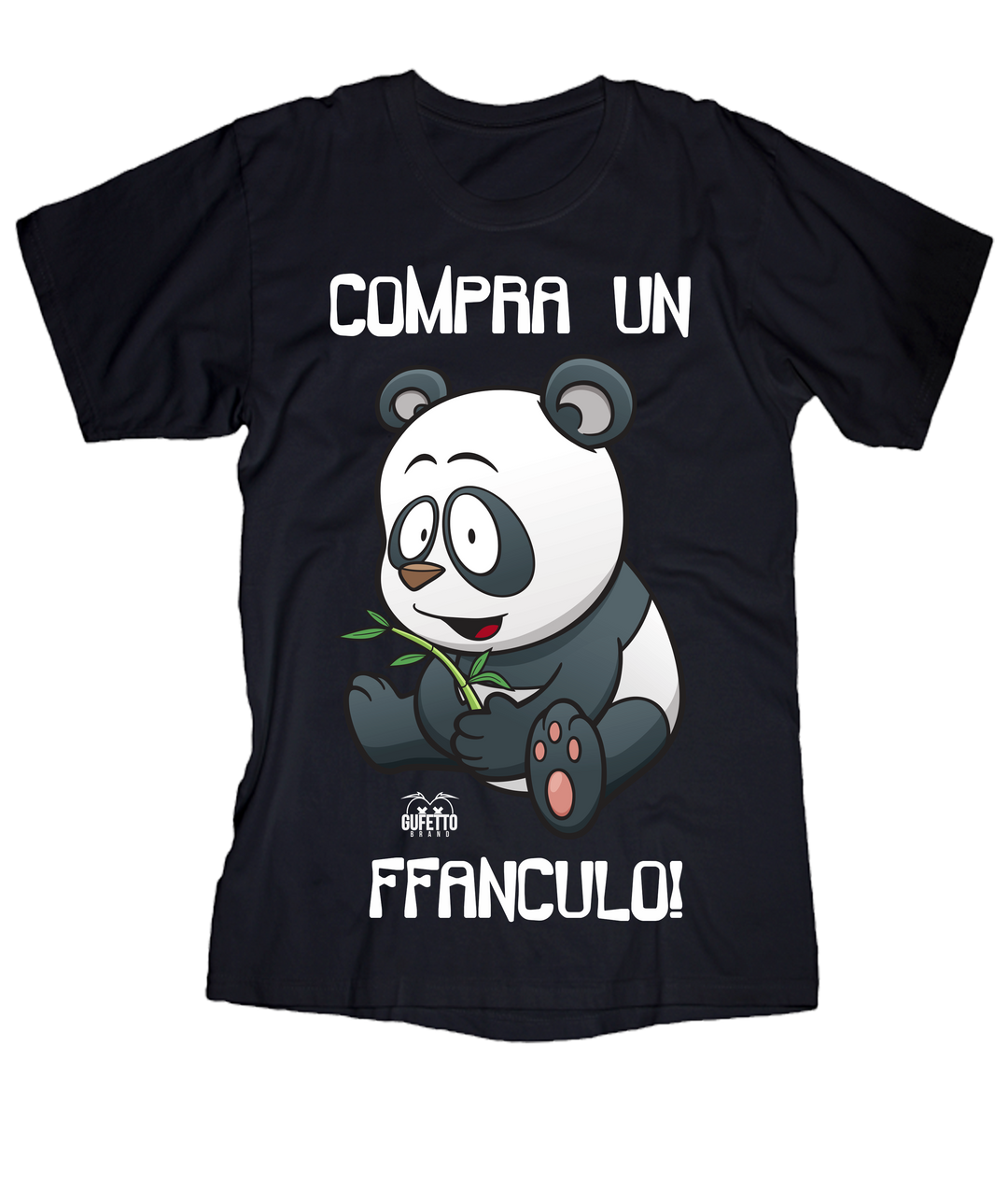 T-shirt Donna Compra un Panda - Gufetto Brand 