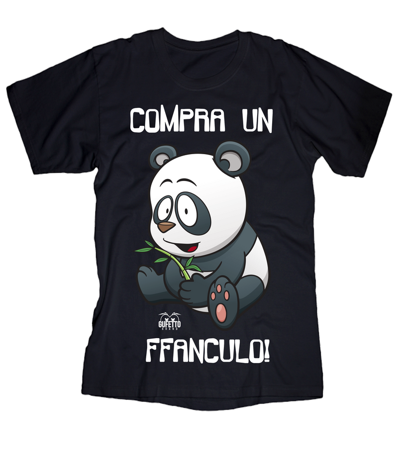 T-shirt Donna Compra un Panda - Gufetto Brand 