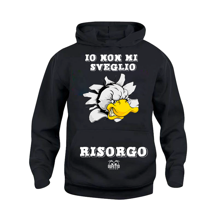 Felpa uomo Io non mi sveglio - Gufetto Brand 