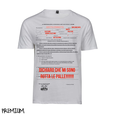 T-shirt Donna Autocertificazione Gufetta ( G74264 ) - Gufetto Brand 