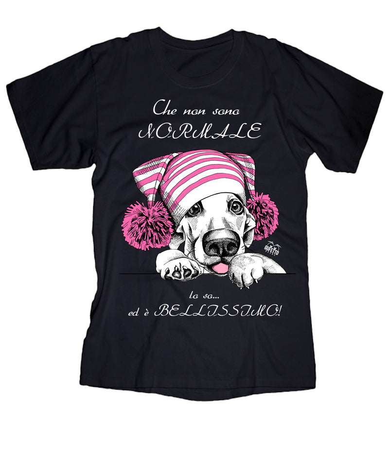 T-shirt Donna Che non sono Normale Dog - Gufetto Brand 