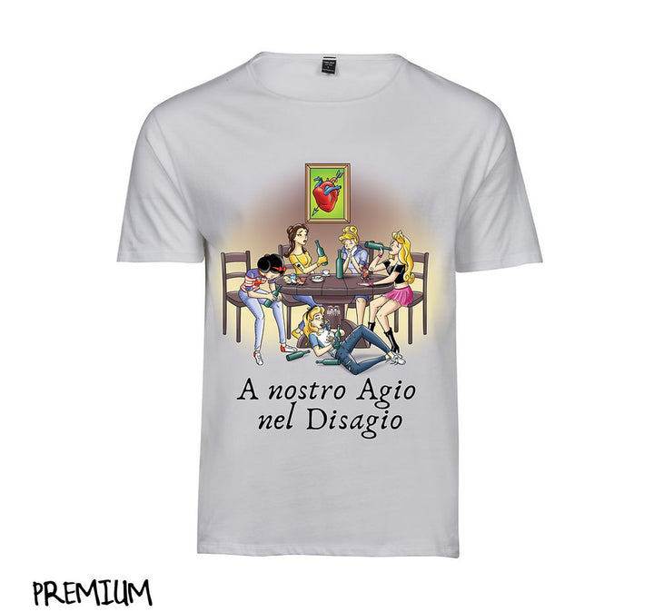 T-shirt Uomo Principesse Disagio 2.0 ( P789654 ) - Gufetto Brand 