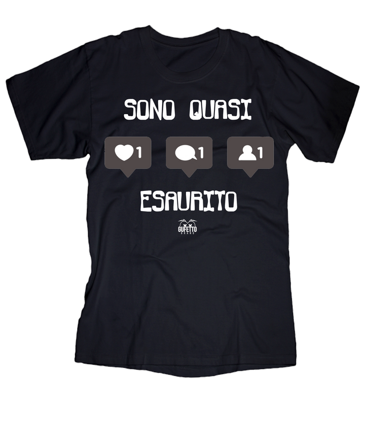 T-shirt Uomo Esaurito - Gufetto Brand 