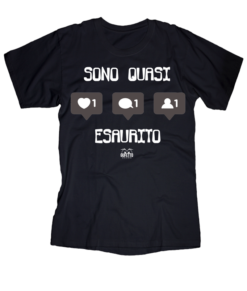 T-shirt Uomo Esaurito - Gufetto Brand 