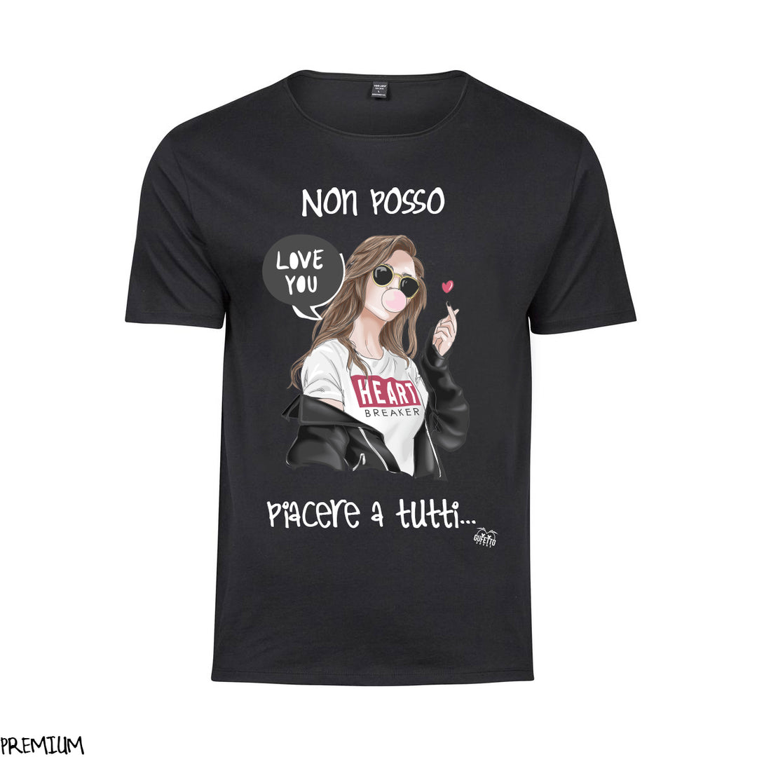 T-shirt Donna  Non posso piacere ( X294 ) - Gufetto Brand 