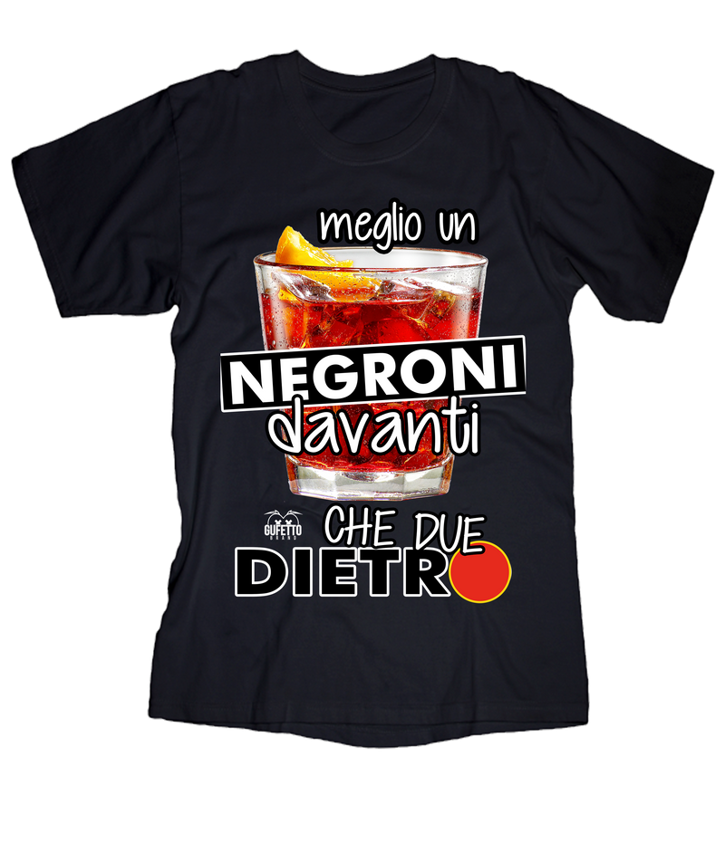 T-shirt Uomo Meglio un Negroni - Gufetto Brand 