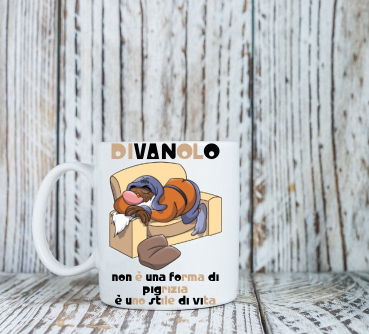 Tazza I 7 Nani del dopo Pranzo DIVANOLO ( D62051 ) - Gufetto Brand 
