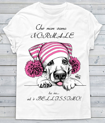 T-shirt Donna Che non sono Normale Dog - Gufetto Brand 