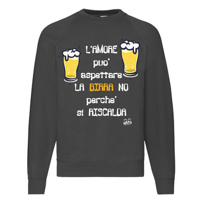 Felpa Classic  Uomo Donna Birra ( L732 ) - Gufetto Brand 